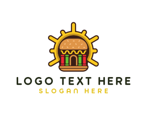Burger Bar - Hamburger Food Restaurant logo design