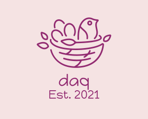 Bird Nest Daycare  logo design