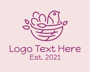 Baby Store - Bird Nest Daycare logo design