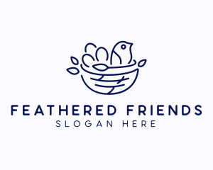 Bird Nest Daycare  logo design