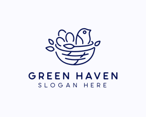 Bird Nest Daycare  logo design