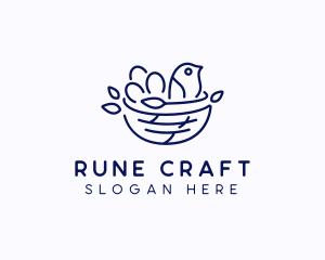 Bird Nest Daycare  logo design