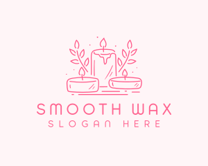 Candle Wellness Spa logo design