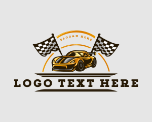 Race Car Automotive Logo