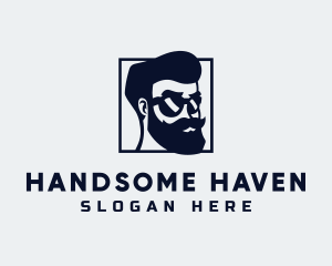 Handsome - Handsome Guy Character logo design
