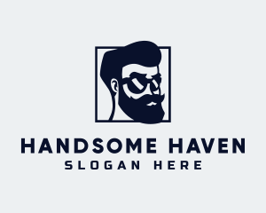 Handsome Guy Character logo design