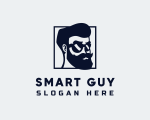 Handsome Guy Character logo design