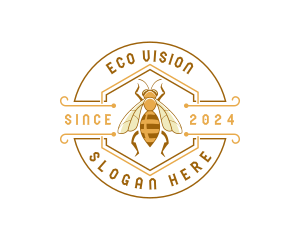 Bee Natural Eco Honey logo design