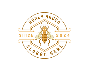 Bee Natural Eco Honey logo design