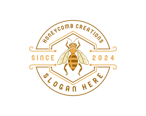 Bee Natural Eco Honey logo design