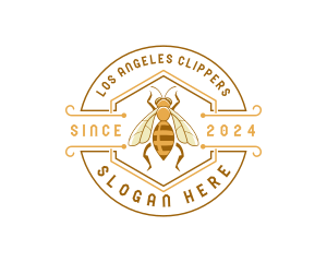 Beekeeper - Bee Natural Eco Honey logo design