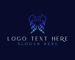 Divine - Holy Angel Wings logo design