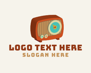 Isometric - 3D Retro Radio Device logo design