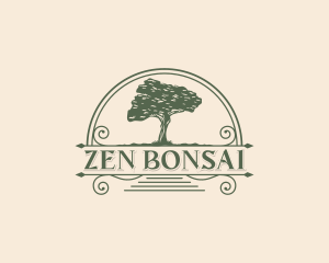 Bonsai - Tree Garden Park logo design