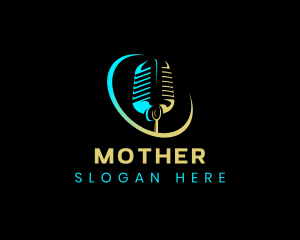 Entertainment - Radio Broadcasting Microphone logo design