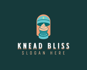 Knead - Vegan Cupcake Mixer logo design