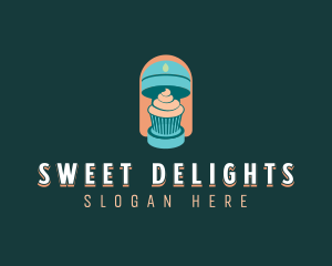 Vegan Cupcake Mixer logo design