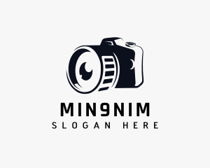Camera Lens Blogging logo design