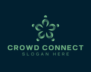 Crowd - People Community Foundation logo design