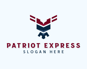 USA Hawk Patriot logo design