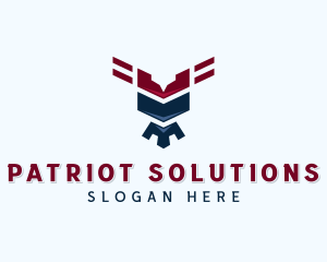 USA Hawk Patriot logo design