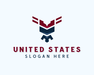 USA Hawk Patriot logo design