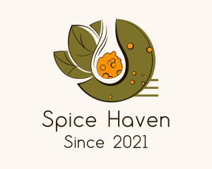 Spice Powder Spoon logo design