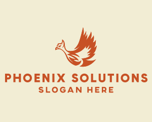 Mythical Phoenix Bird  logo design