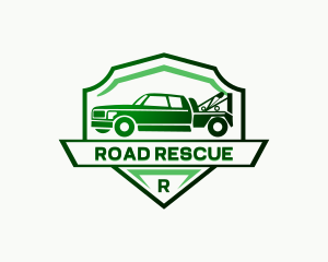 Tow Truck Vehicle logo design