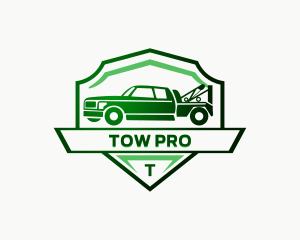 Tow Truck Vehicle logo design