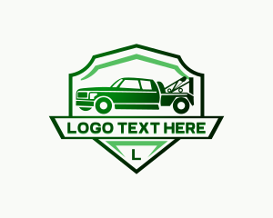 Truck - Tow Truck Vehicle logo design