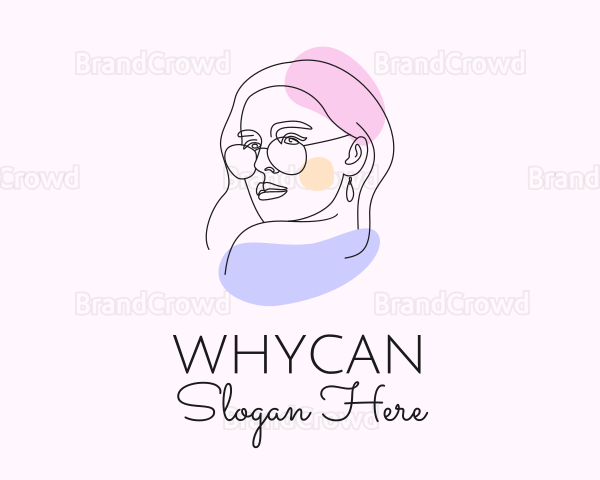 Fashion Woman Sunglasses Logo
