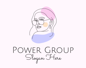 Vlogger - Fashion Woman Sunglasses logo design
