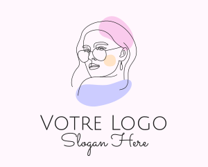 Hair Salon - Fashion Woman Sunglasses logo design