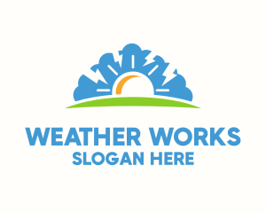 Morning Weather Forecast logo design