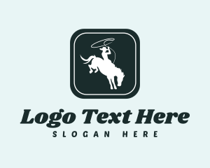 Horse - Cowboy Rodeo Barn logo design
