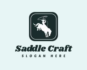 Saddle - Cowboy Rodeo Barn logo design