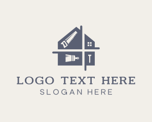 Construction - Home Carpentry Tools logo design
