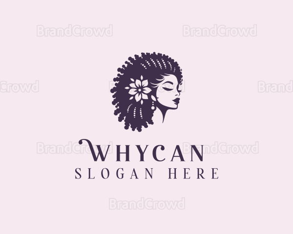 Woman Beauty Hairstylist Logo