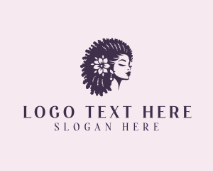 Dreadlocks - Woman Beauty Hairstylist logo design