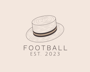 Retail - Woven Mens Boater Hat logo design