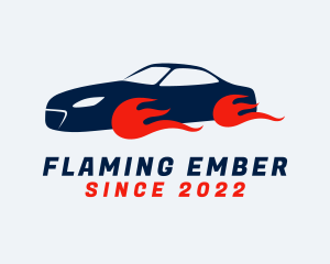 Burning - Burning Sports Car logo design