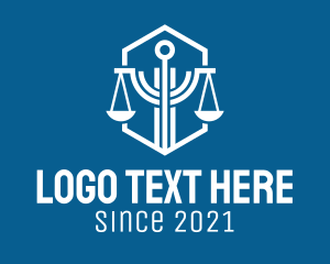 Law - Justice Law Scale logo design