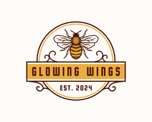 Bee Wings Apiary logo design