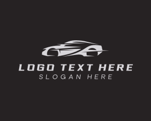 Fast Racing Car Logo