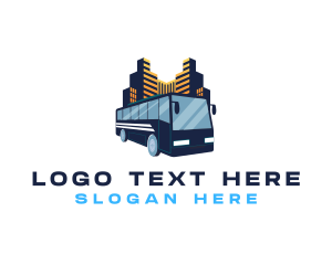 City - Logistic Bus Transport logo design