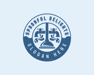 Faucet Plumbing Repair Logo