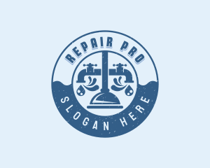 Faucet Plumbing Repair logo design