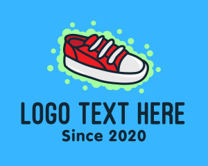 Shoes - Red Sneaker Shoes logo design