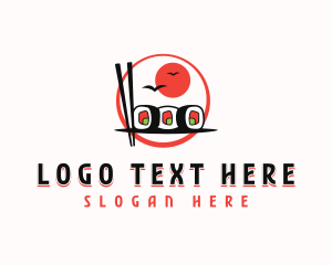 Food Trailer - Gourmet Sushi Dining logo design